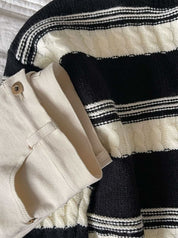 【高品質ウール25%】【動画あり】REMIXボーダーニットセーター - select store mirror me【高品質ウール25%】【動画あり】REMIXボーダーニットセーターmirror meselect store mirror meフリーサイズ