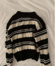 【高品質ウール25%】【動画あり】REMIXボーダーニットセーター - select store mirror me【高品質ウール25%】【動画あり】REMIXボーダーニットセーターmirror meselect store mirror meフリーサイズ