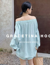 【動画あり】2WAYオフショルダーカラーセットアップ 3色展開 - select store mirror me【動画あり】2WAYオフショルダーカラーセットアップ 3色展開204750522mirror meselect store mirror me204750522ライトブルーS