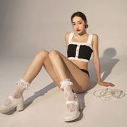 <2WAY可能!>【動画あり】バイカラー上品ボタンジャガードビキニ - select store mirror me<2WAY可能!>【動画あり】バイカラー上品ボタンジャガードビキニ121795989mirror meselect store mirror me121795989M