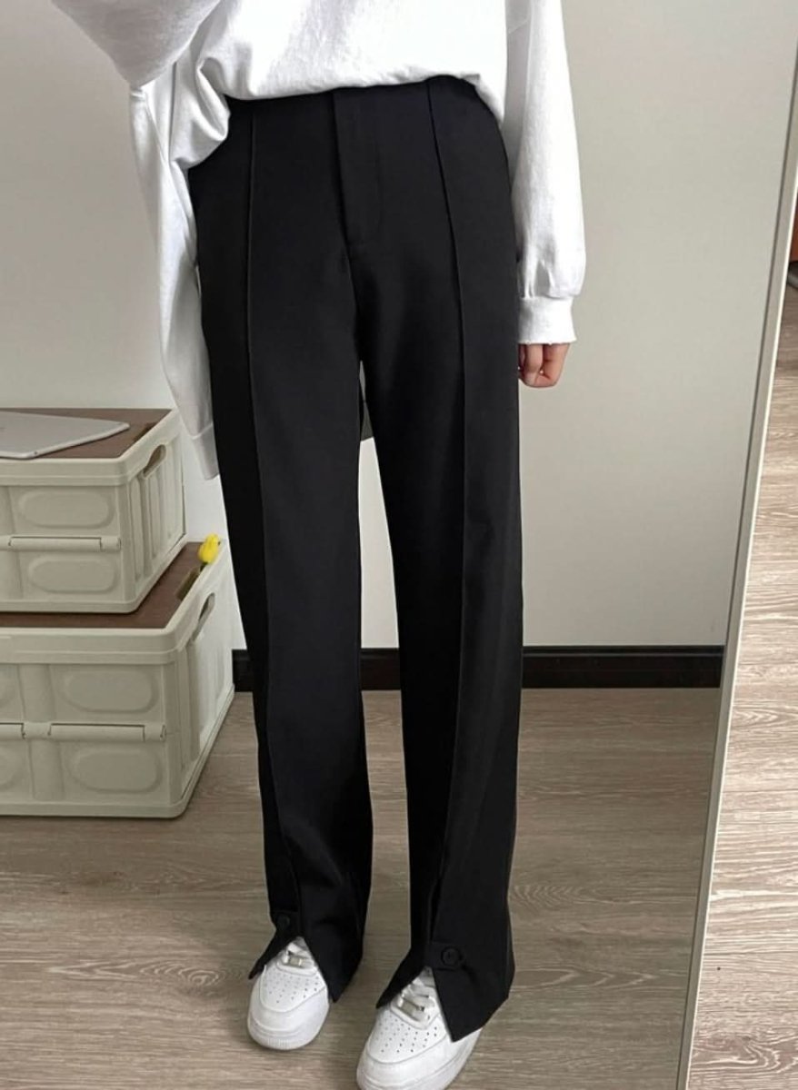 【動画あり】2WAY裾ボタンスリットストレートパンツ - select store mirror me【動画あり】2WAY裾ボタンスリットストレートパンツ185493540mirror meselect store mirror me185493540S