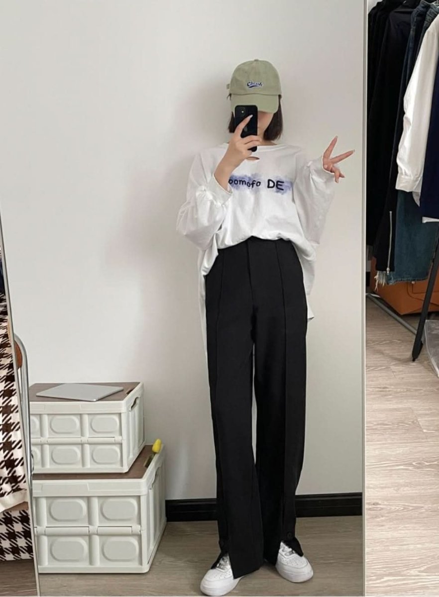 【動画あり】2WAY裾ボタンスリットストレートパンツ - select store mirror me【動画あり】2WAY裾ボタンスリットストレートパンツ185493540mirror meselect store mirror me185493540S