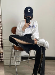 【動画あり】2WAYジップビッグスリットデニムパンツ - select store mirror me【動画あり】2WAYジップビッグスリットデニムパンツ185560678mirror meselect store mirror me185560678S