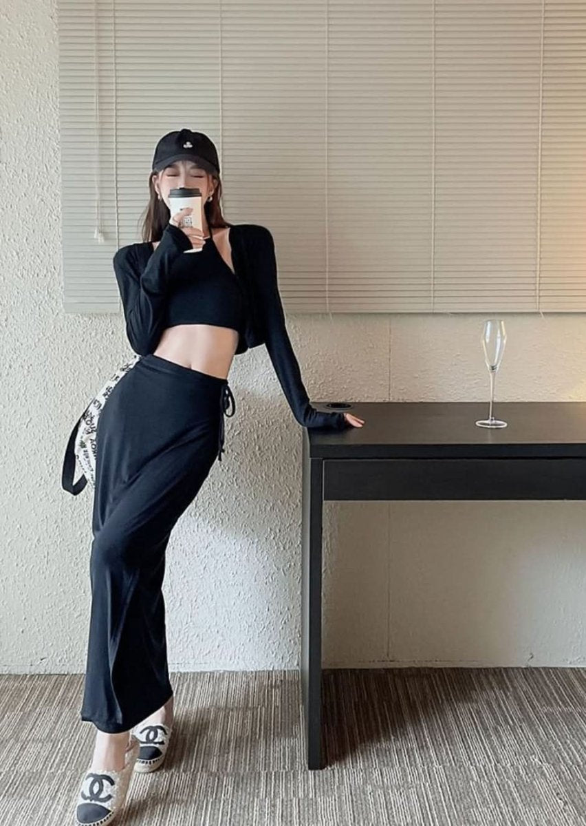 ホルターネックスリットスカート3点セット 2色展開 - select store mirror meホルターネックスリットスカート3点セット 2色展開190129793mirror meselect store mirror me190129793カーキS