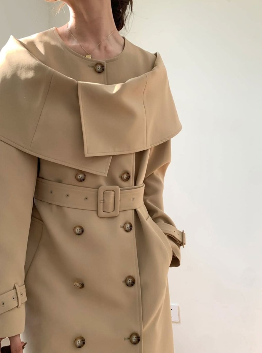 即納,購入後3営業日内発送!<インスタグラマー様ご愛用>【動画あり】トレンドショールデザイントレンチコート  - select store mirror me即納,購入後3営業日内発送!<インスタグラマー様ご愛用>【動画あり】トレンドショールデザイントレンチコート select store mirror meselect store mirror me252589539S