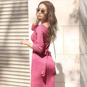 ウエストクロスリボンタイトニットワンピース 3色展開 - select store mirror meウエストクロスリボンタイトニットワンピース 3色展開107391944mirror meselect store mirror me107391944グレージュ S