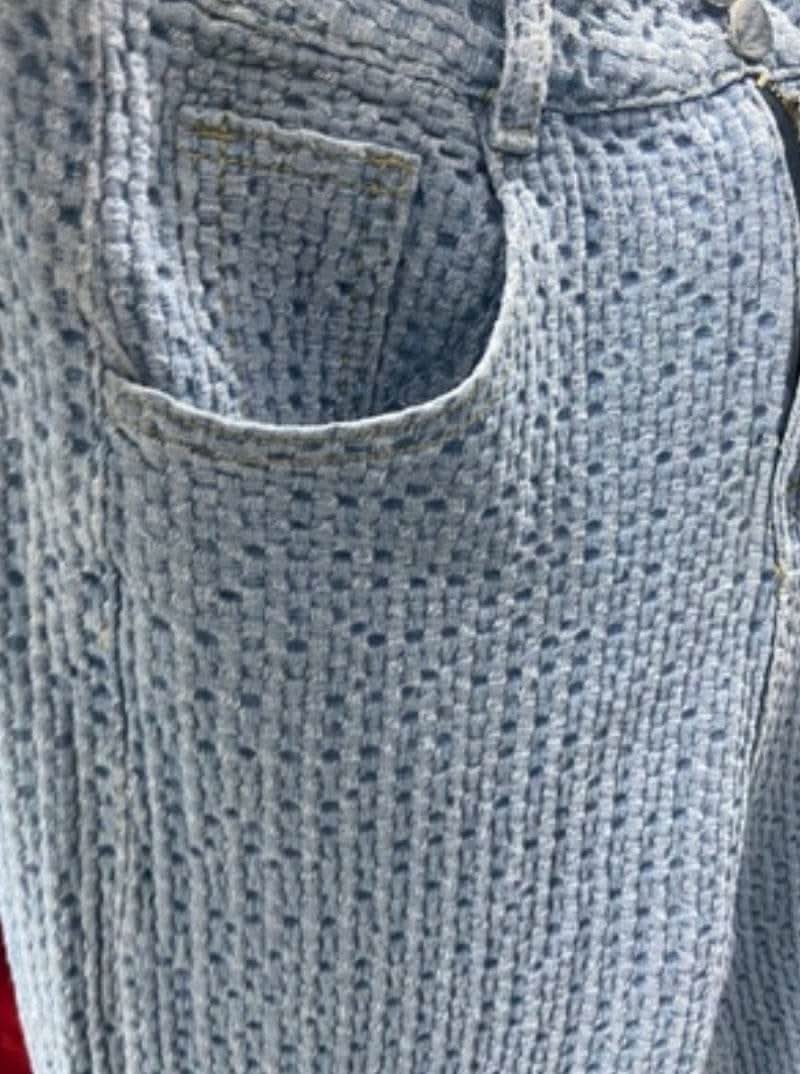 デザインワッフル生地ワイドレッグハイウエストパンツ 3色展開 - select store mirror meデザインワッフル生地ワイドレッグハイウエストパンツ 3色展開125217964mirror meselect store mirror me125217964ライトブルー S