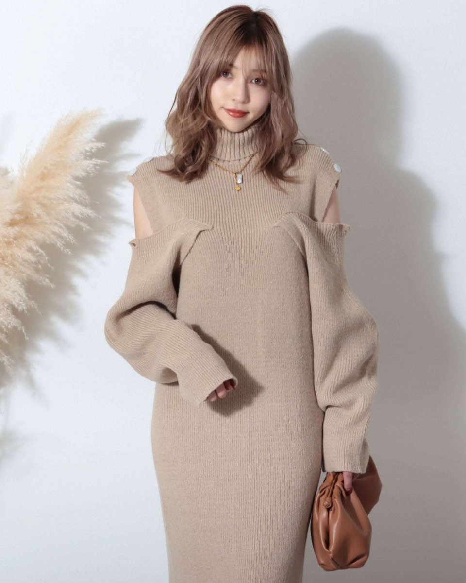 【動画あり】ショルダーカットボリュームニットワンピース 3色展開 - select store mirror me【動画あり】ショルダーカットボリュームニットワンピース 3色展開147572412mirror meselect store mirror me147572412オフホワイト