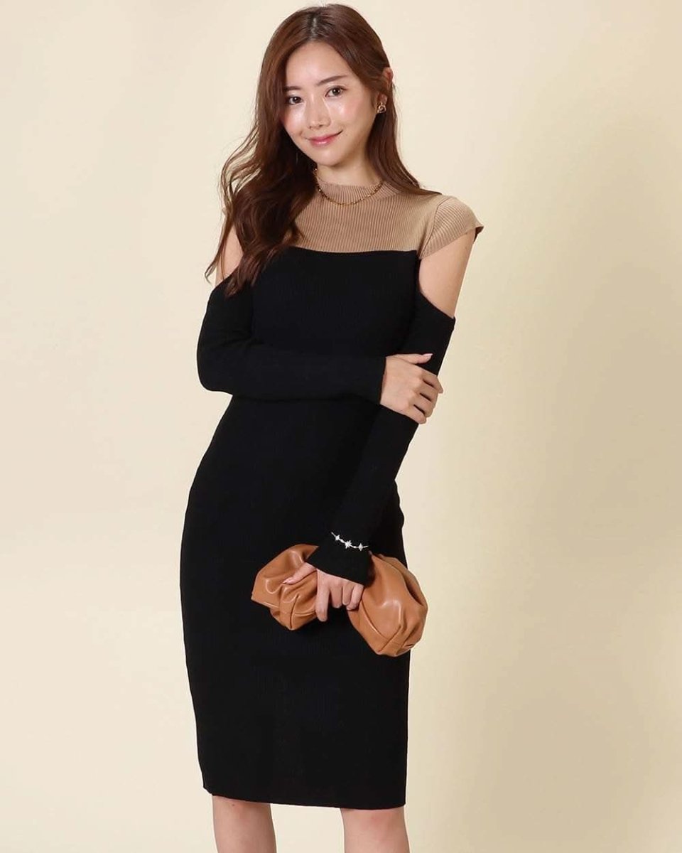 【動画あり】スリーブカットコントラストニットワンピース 3色展開 - select store mirror me【動画あり】スリーブカットコントラストニットワンピース 3色展開155932828mirror meselect store mirror me155932828ベージュ&ホワイト S