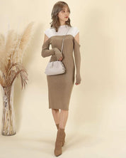 【動画あり】スリーブカットコントラストニットワンピース 3色展開 - select store mirror me【動画あり】スリーブカットコントラストニットワンピース 3色展開155932828mirror meselect store mirror me155932828ベージュ&ホワイト S