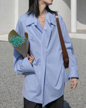 アシンメトリーデザインボタンオーバーシャツ 3色展開 - select store mirror meアシンメトリーデザインボタンオーバーシャツ 3色展開156165815mirror meselect store mirror me156165815ホワイト S