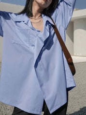 アシンメトリーデザインボタンオーバーシャツ 3色展開 - select store mirror meアシンメトリーデザインボタンオーバーシャツ 3色展開156165815mirror meselect store mirror me156165815ホワイト S