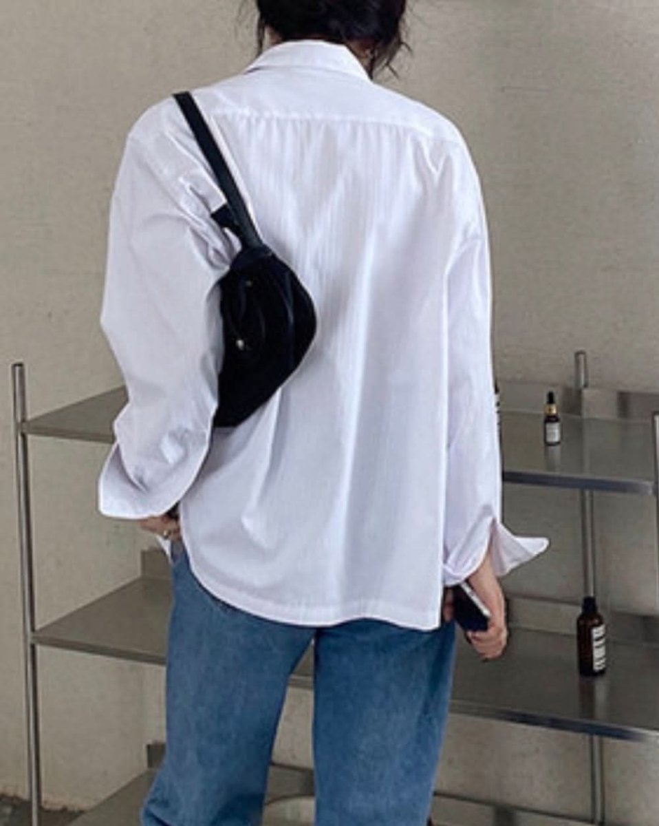 アシンメトリーデザインボタンオーバーシャツ 3色展開 - select store mirror meアシンメトリーデザインボタンオーバーシャツ 3色展開156165815mirror meselect store mirror me156165815ホワイト S