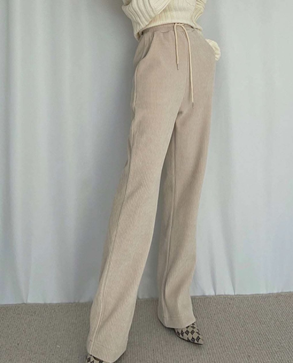 コーデュロイハイウエストパンツ 3色展開 - select store mirror meコーデュロイハイウエストパンツ 3色展開160192419mirror meselect store mirror me160192419ベージュ XS