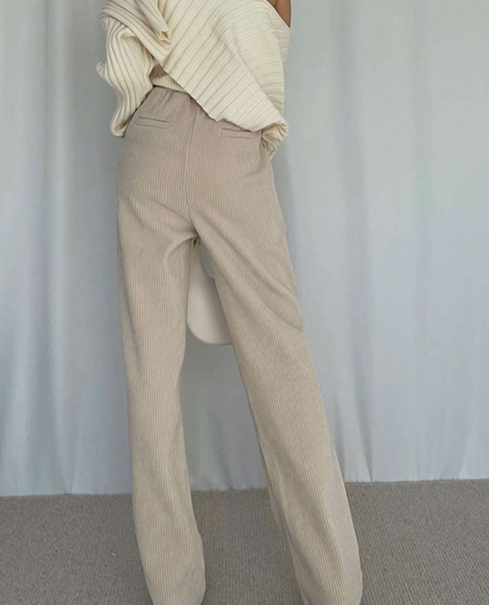 コーデュロイハイウエストパンツ 3色展開 - select store mirror meコーデュロイハイウエストパンツ 3色展開160192419mirror meselect store mirror me160192419ベージュ XS