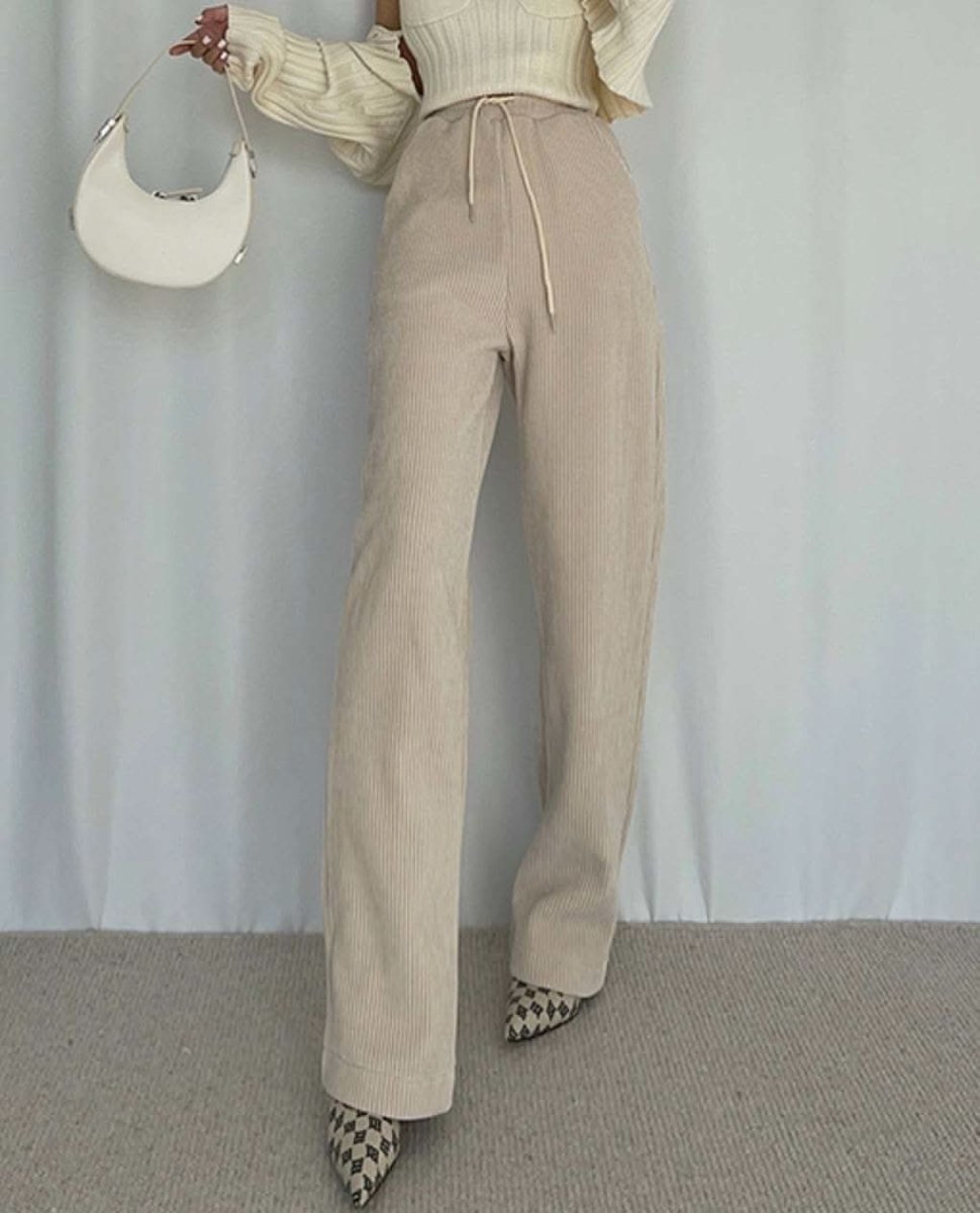 コーデュロイハイウエストパンツ 3色展開 - select store mirror meコーデュロイハイウエストパンツ 3色展開160192419mirror meselect store mirror me160192419ベージュ XS