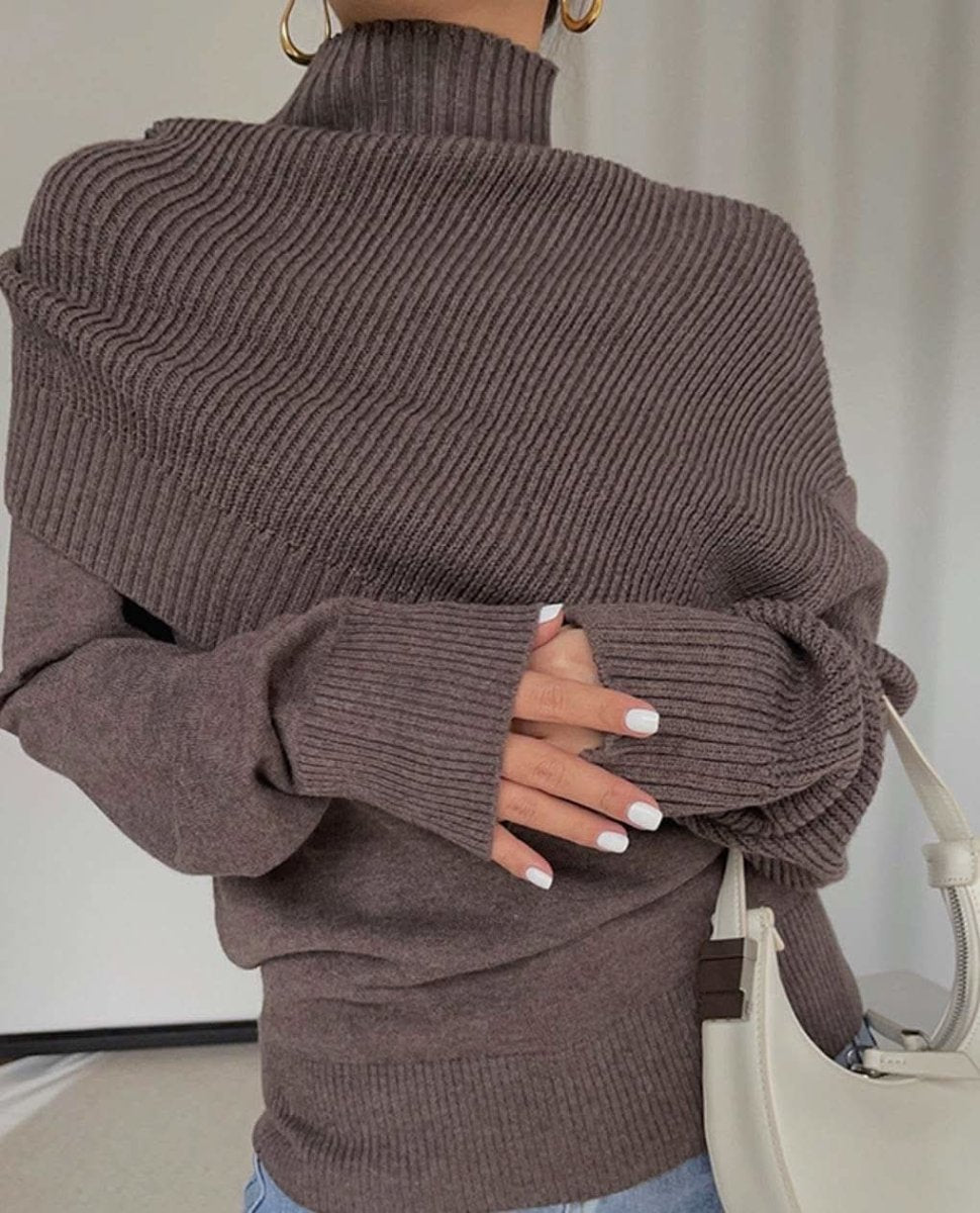 アシンメトリーユニークデザインニット 3色展開 - select store mirror meアシンメトリーユニークデザインニット 3色展開160869700mirror meselect store mirror me160869700ブラウン