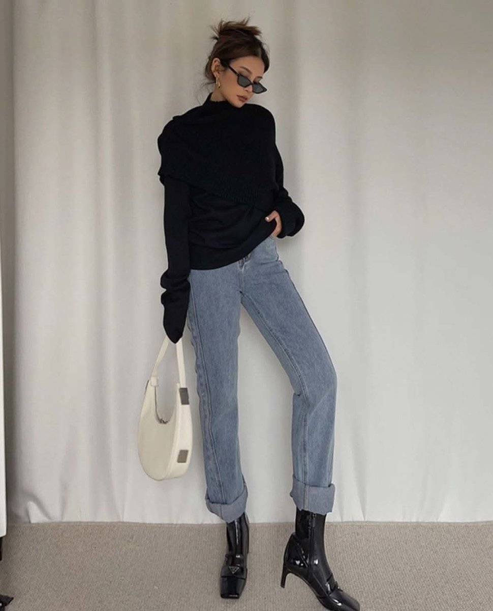 アシンメトリーユニークデザインニット 3色展開 - select store mirror meアシンメトリーユニークデザインニット 3色展開160869700mirror meselect store mirror me160869700ブラウン