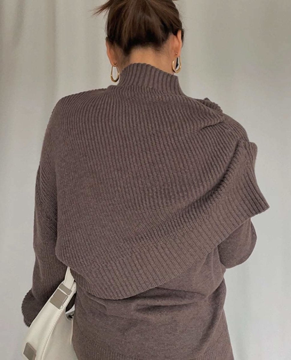 アシンメトリーユニークデザインニット 3色展開 - select store mirror meアシンメトリーユニークデザインニット 3色展開160869700mirror meselect store mirror me160869700ブラウン