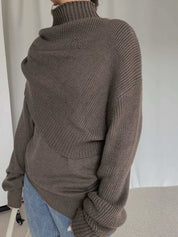 アシンメトリーユニークデザインニット 3色展開 - select store mirror meアシンメトリーユニークデザインニット 3色展開160869700mirror meselect store mirror me160869700ブラウン