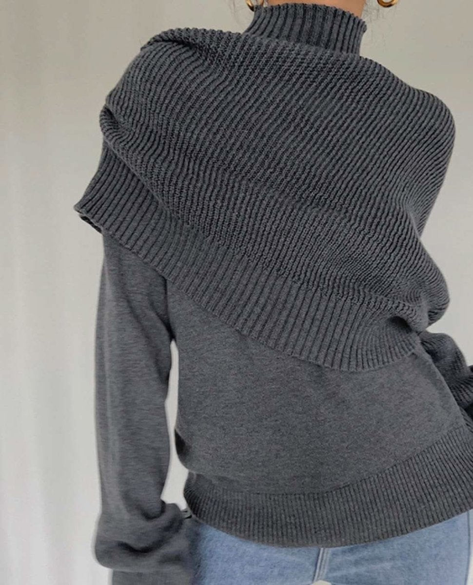 アシンメトリーユニークデザインニット 3色展開 - select store mirror meアシンメトリーユニークデザインニット 3色展開160869700mirror meselect store mirror me160869700ブラウン