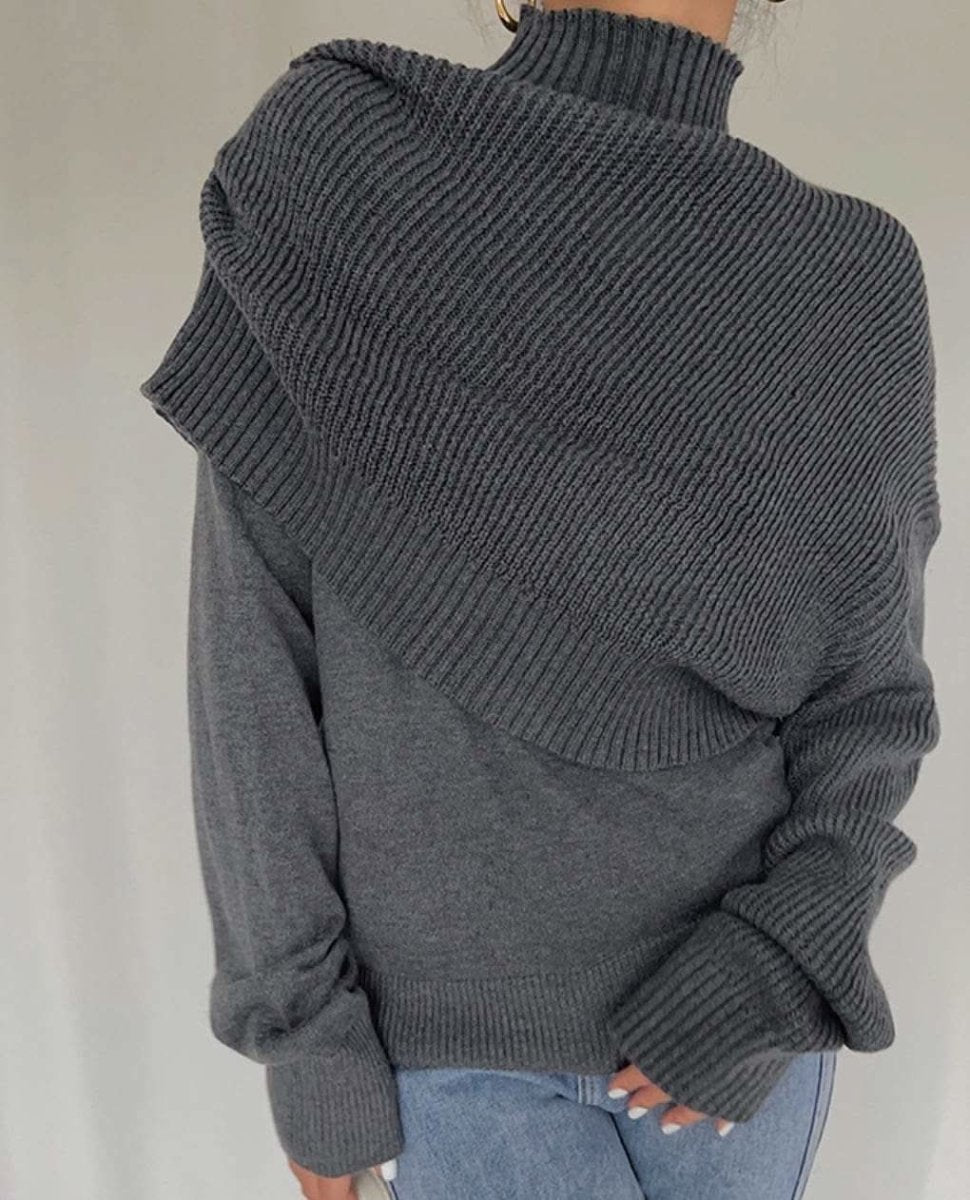 アシンメトリーユニークデザインニット 3色展開 - select store mirror meアシンメトリーユニークデザインニット 3色展開160869700mirror meselect store mirror me160869700ブラウン