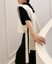 サイドロングリボンワイドニットベスト 3色展開 - select store mirror meサイドロングリボンワイドニットベスト 3色展開163197533mirror meselect store mirror me163197533ホワイト