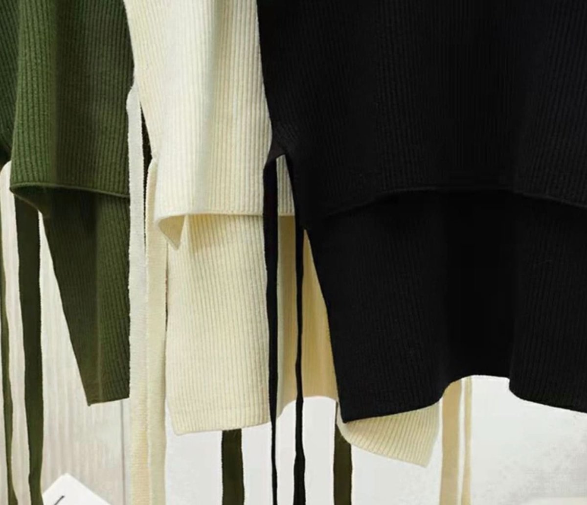 サイドロングリボンワイドニットベスト 3色展開 - select store mirror meサイドロングリボンワイドニットベスト 3色展開163197533mirror meselect store mirror me163197533ホワイト