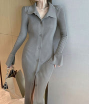 <インスタグラマー様ご愛用>襟付き袖フレア切り替えリブニットワンピース 3色展開 - select store mirror me<インスタグラマー様ご愛用>襟付き袖フレア切り替えリブニットワンピース 3色展開164237672mirror meselect store mirror me164237672マスタード S