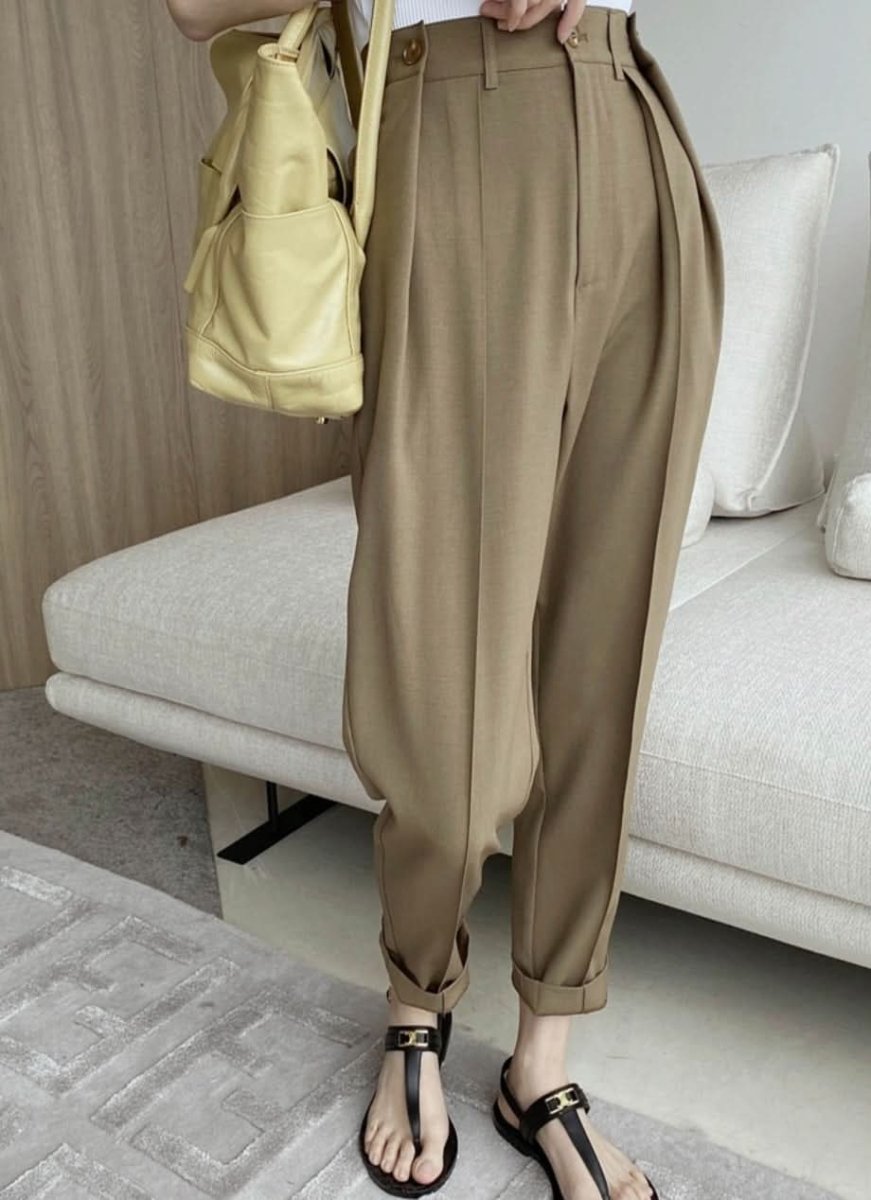 美脚ラインマニッシュタックパンツ 3色展開 - select store mirror me美脚ラインマニッシュタックパンツ 3色展開169250054mirror meselect store mirror me169250054イエローS