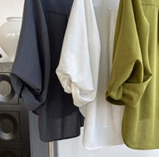 【動画あり】ラウンドネックランタンスリーブブラウス 3色展開 - select store mirror me【動画あり】ラウンドネックランタンスリーブブラウス 3色展開189782159mirror meselect store mirror me189782159ホワイトS