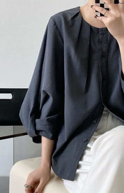 【動画あり】ラウンドネックランタンスリーブブラウス 3色展開 - select store mirror me【動画あり】ラウンドネックランタンスリーブブラウス 3色展開189782159mirror meselect store mirror me189782159ホワイトS