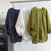 【動画あり】ラウンドネックランタンスリーブブラウス 3色展開 - select store mirror me【動画あり】ラウンドネックランタンスリーブブラウス 3色展開189782159mirror meselect store mirror me189782159ホワイトS