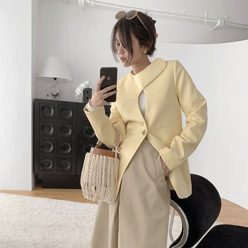 新デザインボタンベルトジャケット 3色展開 - select store mirror me新デザインボタンベルトジャケット 3色展開197037653mirror meselect store mirror me197037653S