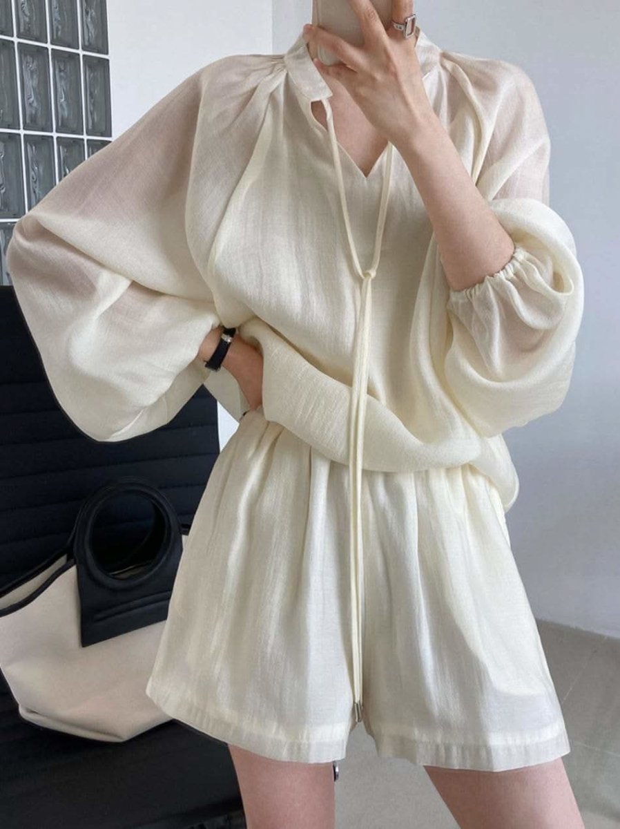 【動画あり】シフォンリラックスセットアップ 3色展開 - select store mirror me【動画あり】シフォンリラックスセットアップ 3色展開198664431mirror meselect store mirror me198664431アイボリーS