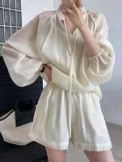 【動画あり】シフォンリラックスセットアップ 3色展開 - select store mirror me【動画あり】シフォンリラックスセットアップ 3色展開198664431mirror meselect store mirror me198664431アイボリーS