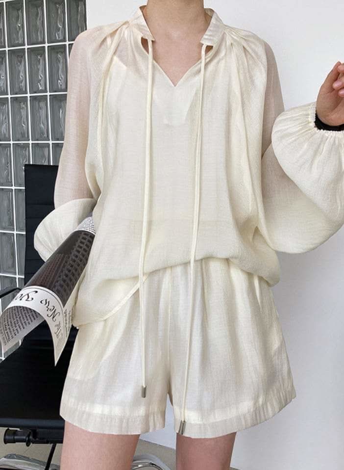 【動画あり】シフォンリラックスセットアップ 3色展開 - select store mirror me【動画あり】シフォンリラックスセットアップ 3色展開198664431mirror meselect store mirror me198664431アイボリーS