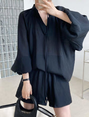 【動画あり】シフォンリラックスセットアップ 3色展開 - select store mirror me【動画あり】シフォンリラックスセットアップ 3色展開198664431mirror meselect store mirror me198664431アイボリーS