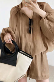 【動画あり】シフォンリラックスセットアップ 3色展開 - select store mirror me【動画あり】シフォンリラックスセットアップ 3色展開198664431mirror meselect store mirror me198664431アイボリーS