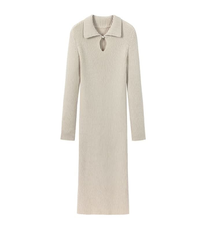 サークルフロントオープンリブニットワンピース 3色展開 - select store mirror meサークルフロントオープンリブニットワンピース 3色展開198674821mirror meselect store mirror me198674821アイボリーXS