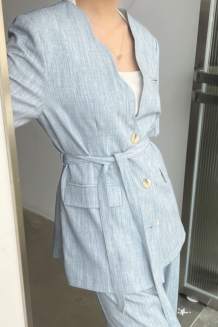 スカラップデザインクール素材セットアップ 3色展開 - select store mirror meスカラップデザインクール素材セットアップ 3色展開198676160mirror meselect store mirror me198676160ブルーS