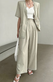 スカラップデザインクール素材セットアップ 3色展開 - select store mirror meスカラップデザインクール素材セットアップ 3色展開198676160mirror meselect store mirror me198676160ブルーS