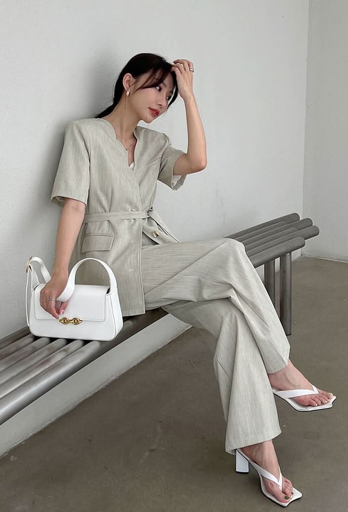 スカラップデザインクール素材セットアップ 3色展開 - select store mirror meスカラップデザインクール素材セットアップ 3色展開198676160mirror meselect store mirror me198676160ブルーS