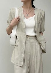 スカラップデザインクール素材セットアップ 3色展開 - select store mirror meスカラップデザインクール素材セットアップ 3色展開198676160mirror meselect store mirror me198676160ブルーS