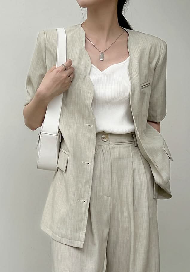 スカラップデザインクール素材セットアップ 3色展開 - select store mirror meスカラップデザインクール素材セットアップ 3色展開198676160mirror meselect store mirror me198676160ブルーS