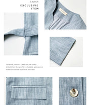 スカラップデザインクール素材セットアップ 3色展開 - select store mirror meスカラップデザインクール素材セットアップ 3色展開198676160mirror meselect store mirror me198676160ブルーS