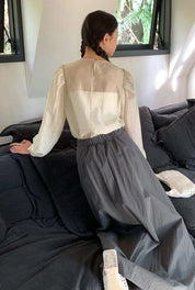 【動画あり】フロントねじれデザインフレアスカート 3色展開 - select store mirror me【動画あり】フロントねじれデザインフレアスカート 3色展開200962196mirror meselect store mirror me200962196ホワイトS