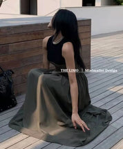 【動画あり】バイカラー切り替えタンクフレアワンピース 3色展開 - select store mirror me【動画あり】バイカラー切り替えタンクフレアワンピース 3色展開201798590mirror meselect store mirror me201798590カーキS