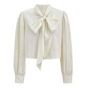 【動画あり】ビッグリボンクロップド丈ブラウス 3色展開 - select store mirror me【動画あり】ビッグリボンクロップド丈ブラウス 3色展開201818798mirror meselect store mirror me201818798ホワイトS