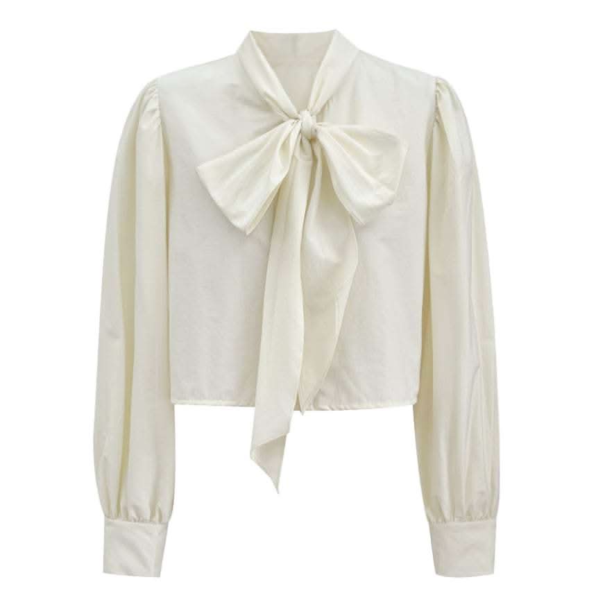 【動画あり】ビッグリボンクロップド丈ブラウス 3色展開 - select store mirror me【動画あり】ビッグリボンクロップド丈ブラウス 3色展開201818798mirror meselect store mirror me201818798ホワイトS